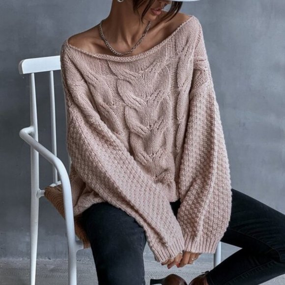 Sweaters - CASUAL DOLLZ  Cable Knit Sweater